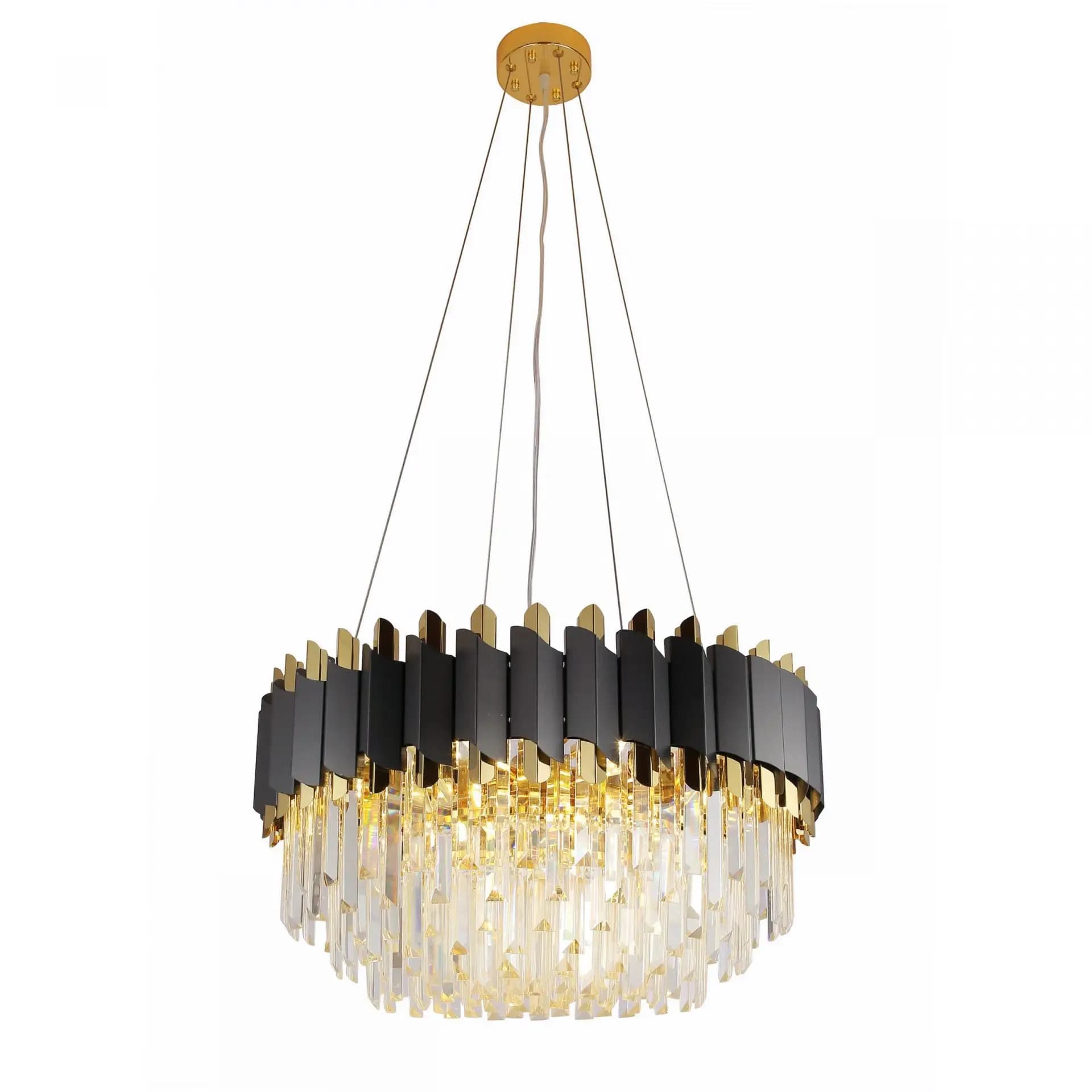 Ceiling Chandelier in Gold-Black CH241/12