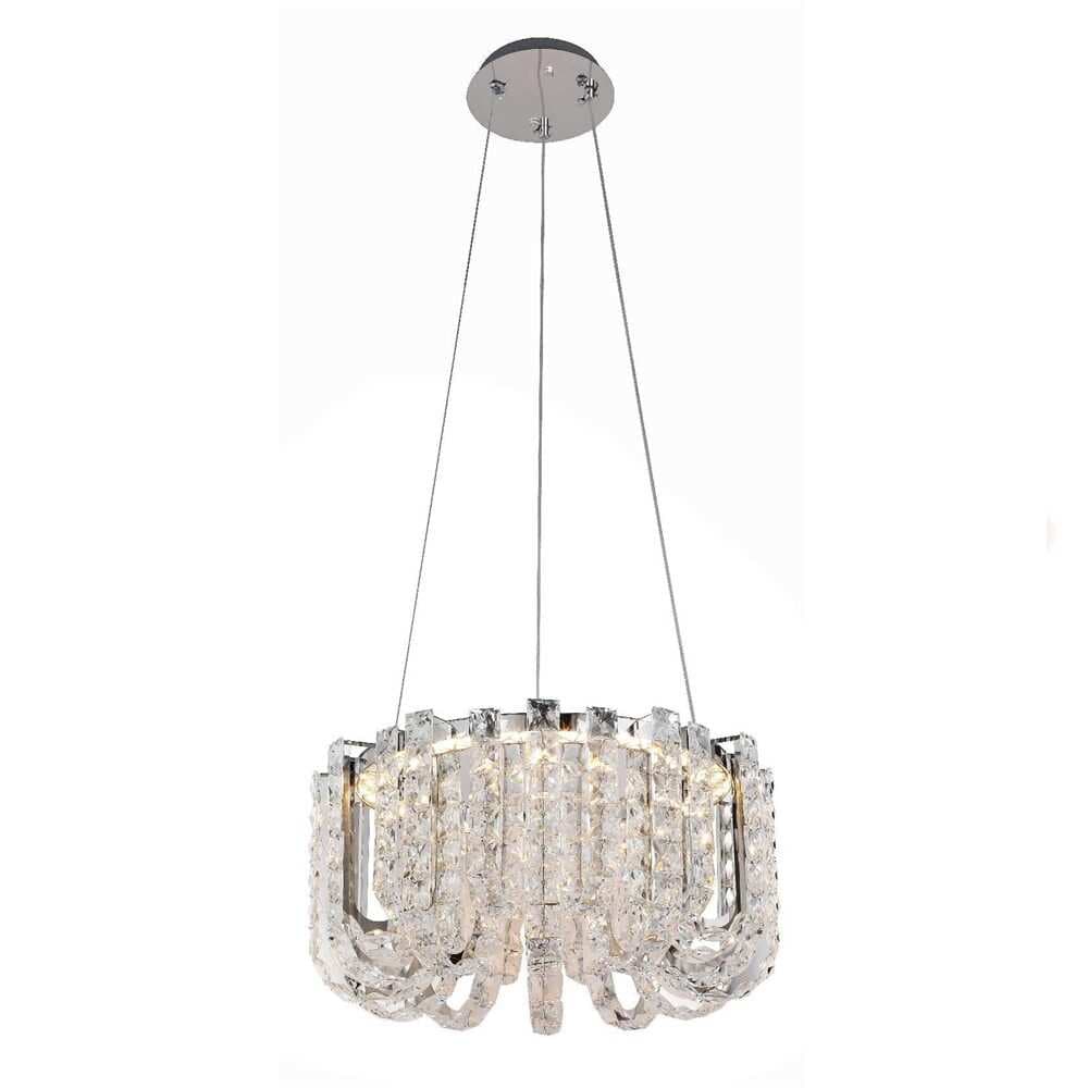 Round Hanging Crystal Loop Ceiling Chandelier CH21/15C-600