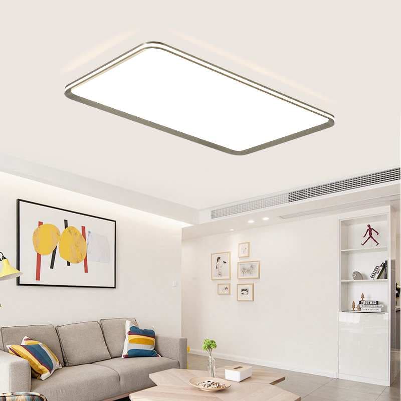 Modern Gold Flush Rectangle Ceiling Light CP181
