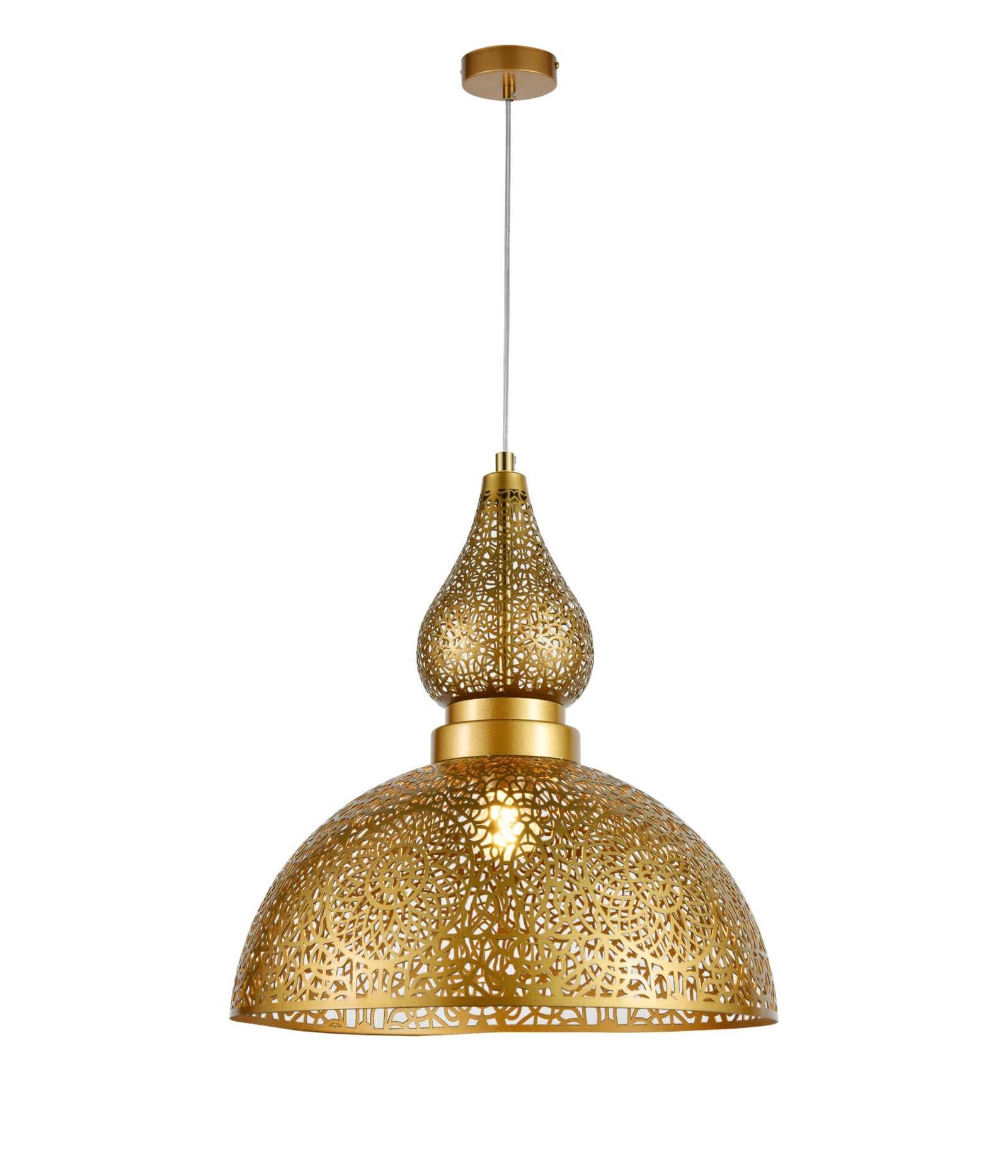 Turkish Moroccan Antique Gold Pendant Shade Light TUR003