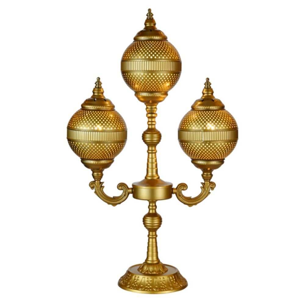 Turkish Moroccan Antique Gold Floor Lamp TUR004