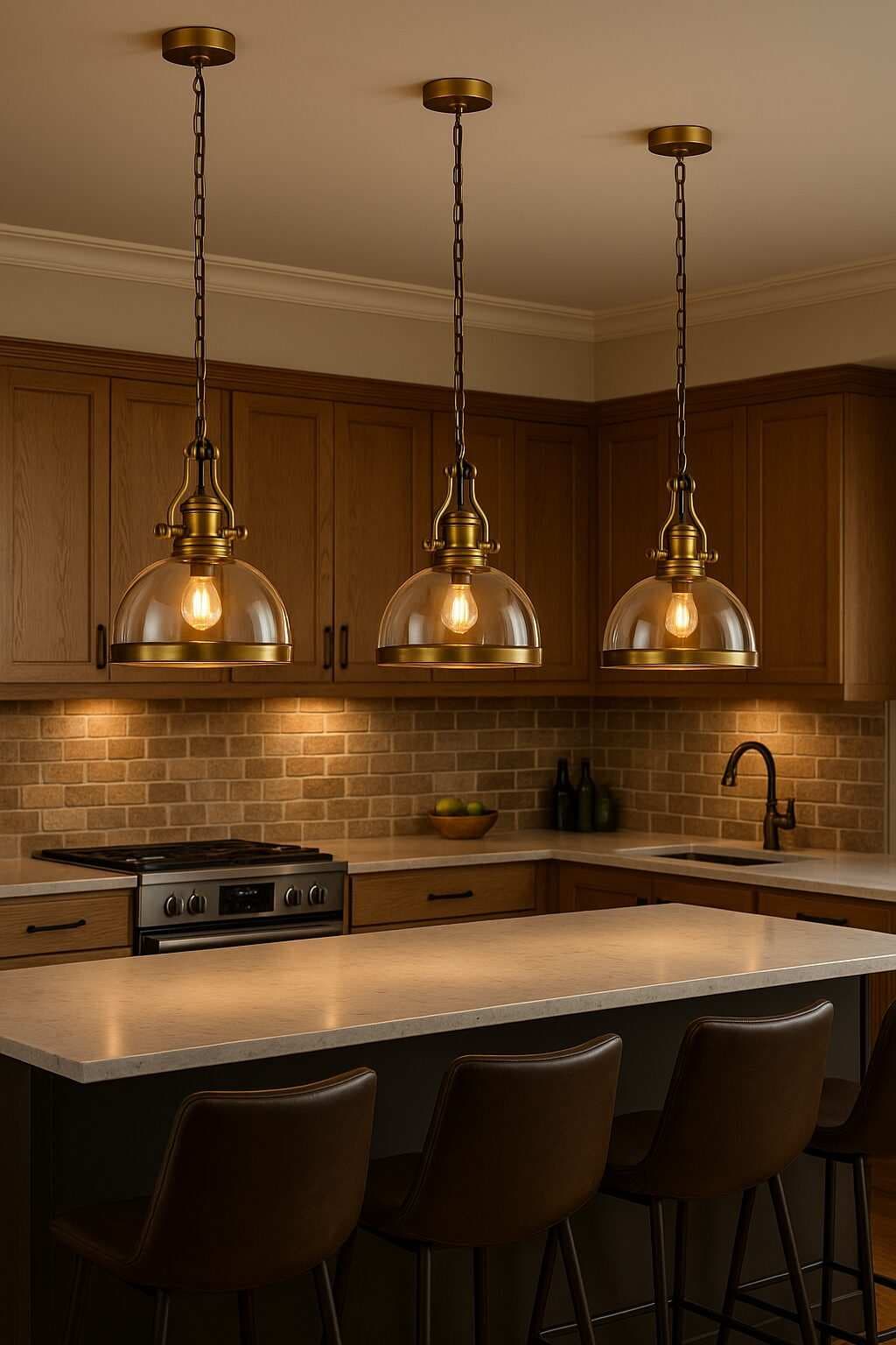 Gold Bronze Hanging Pendant Lamp CP207