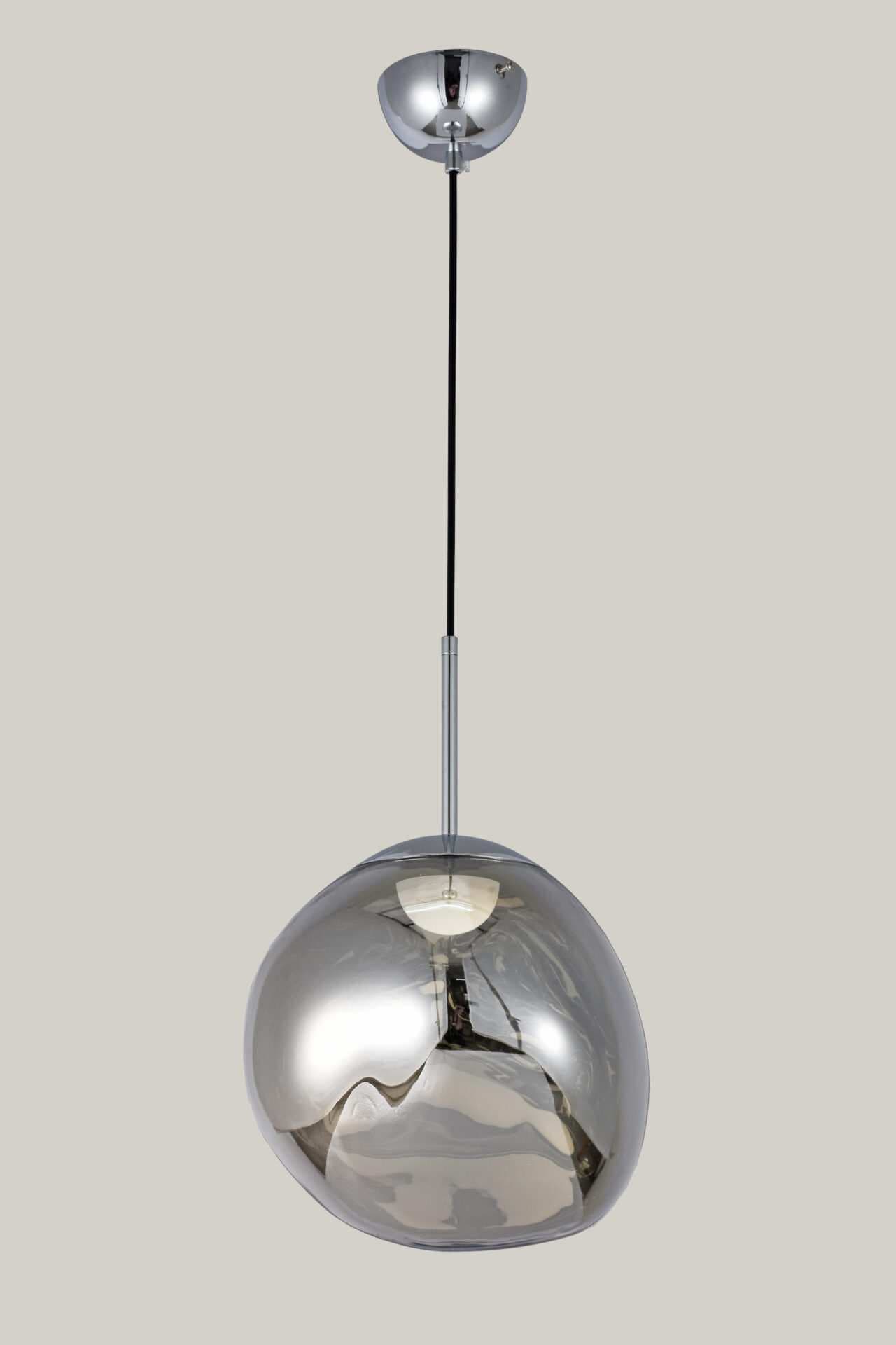 Smoky Organic Filament Chrome Pendant Light CP223