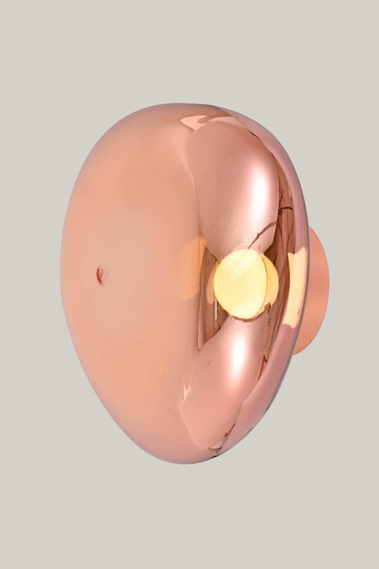 Rose Gold Organic Filament Door Knob Wall Light CP234