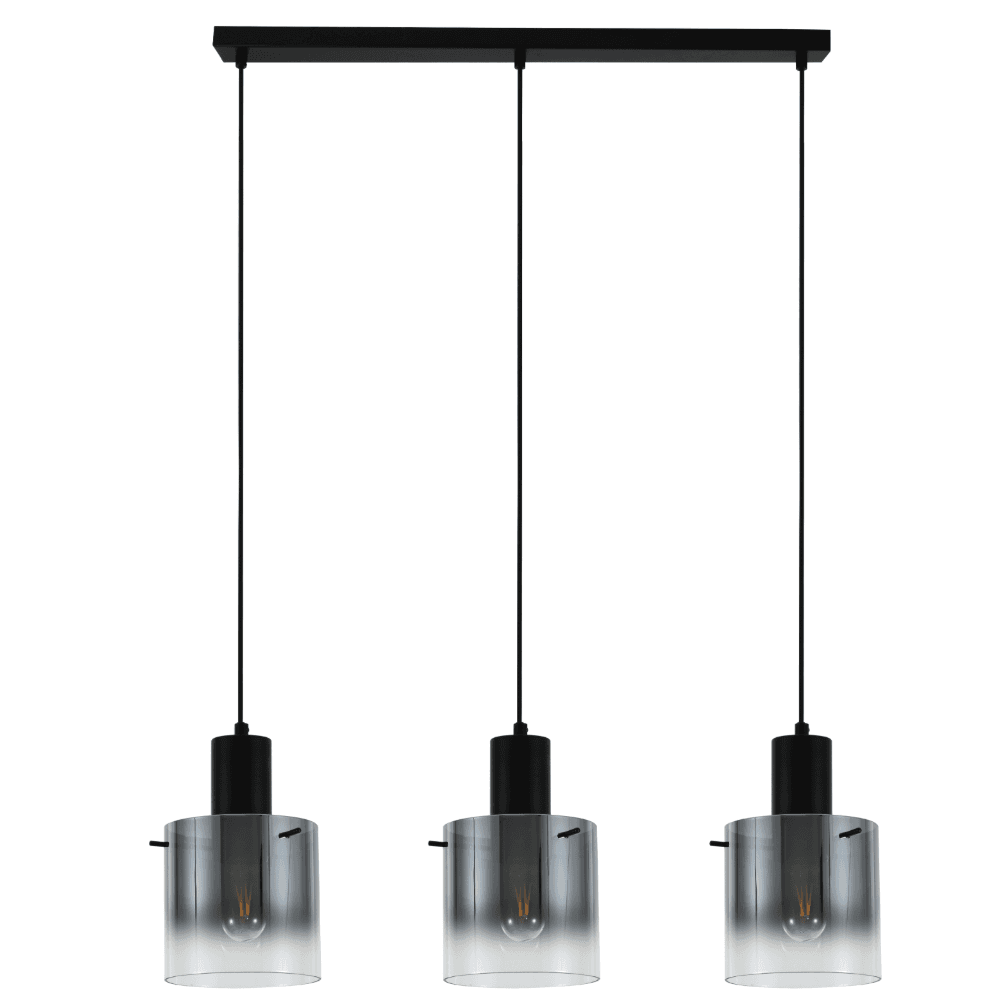 Modern 3-Light Gradient Glass Linear Pendant Light  CP241/3BL