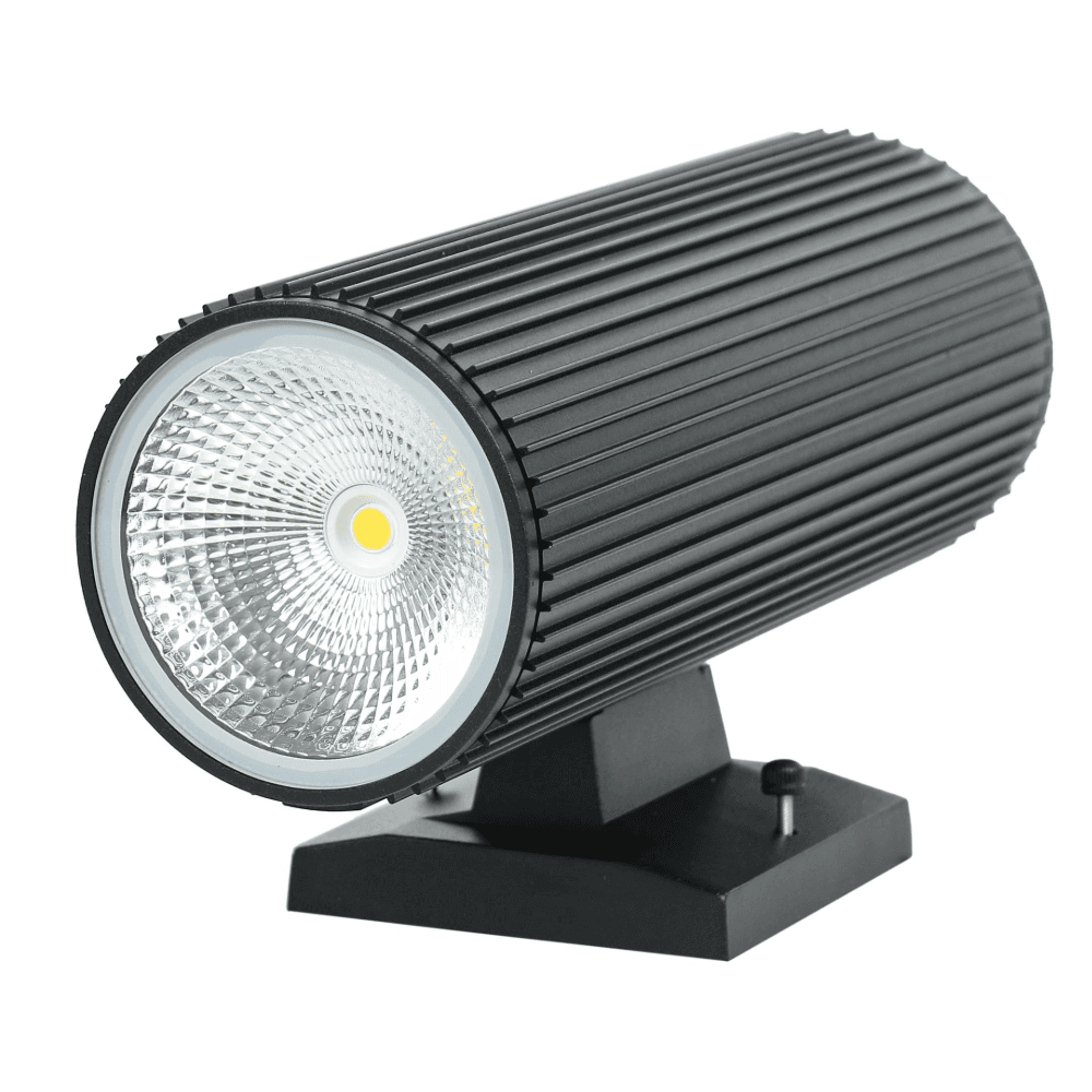 WL-L44/BL-3CCT Modern Black Cylindrical Up/Down Wall Light with 3CCT Technology