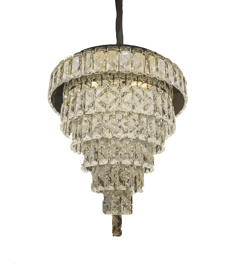 Elegant Tiered Crystal Waterfall Pendant CH57