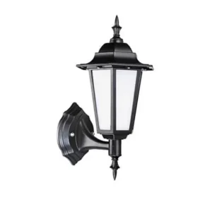 Black Lantern Outdoor Garden Wall Light -IP43- OB4