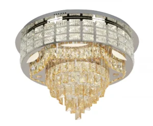 Round Champagne Crystal Chandelier - CH166