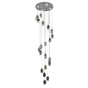 High Ceiling Spiral Teardrop Chandelier CH205/21