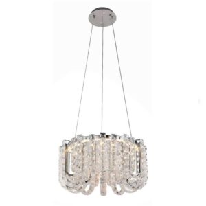 Round Hanging Crystal Loop Ceiling Chandelier CH21/15C-600