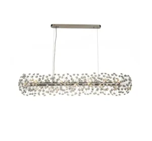 14 Light Oblong Crystal Ceiling Pendant - Chrome CH243/16C