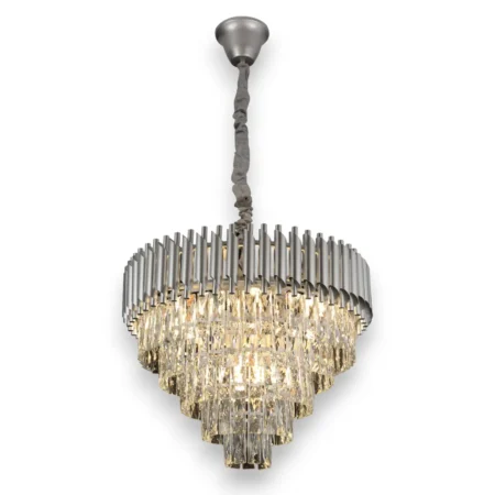 Modern Crystal Chrome Hanging Chandelier CH255/12C