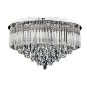 Frosted Crystal Chandelier Flush Mount Round - CH255-500/600