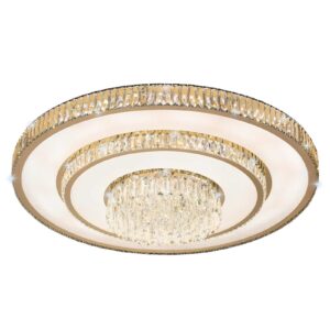 Flush Ceiling 3 Tier Crystal Chandelier CH28-1000G