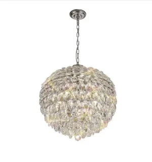 Round Silver Chandelier - CH301