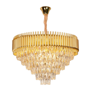Luxurious Gold Round Crystal Chandelier CH44