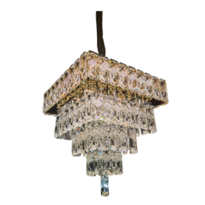 Luxurious Tiered Square Crystal Pendant CH55