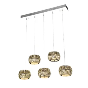 5 Horizontal Pendant Crystal Lights – CH87