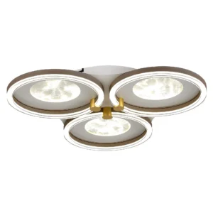 Trio Modern Moon Round Flush Ceiling Light CP168