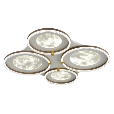 Quadra Modern Moon Round Flush Ceiling Light CP170