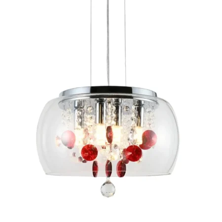 Clear Glass Crystal Ceiling Pendant Light - CP53