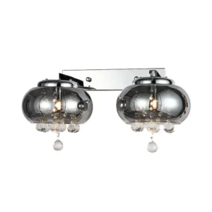 Double Smoke Grey Wall Light - CP58