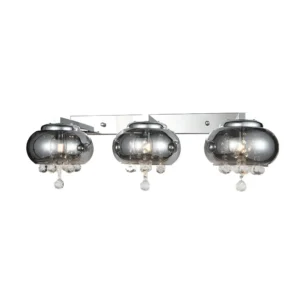 Triple Smoke Grey Wall Light - CP59