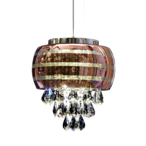 Leaf Cut Crystal Pendant Dome Chandelier CP56