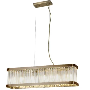 Long Titanium Crystal Chandelier CH259/12G-920