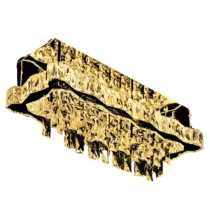 Modern Rectangular Crystal Chrome Chandelier CH153