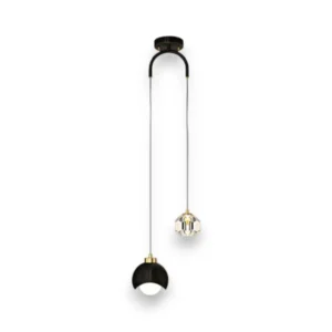Crystal Ceiling Black Pendant Light - CP87