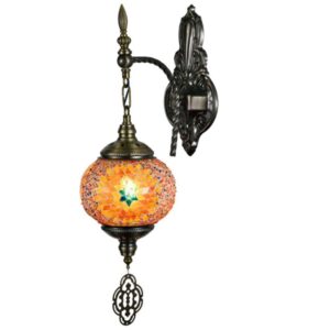 Turkish Moroccan Mosaic Hanging Pendant Wall Light TUR010