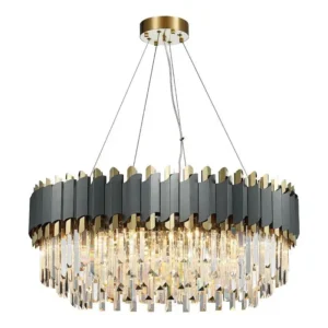 Ceiling Chandelier in Black-Gold CH241/16