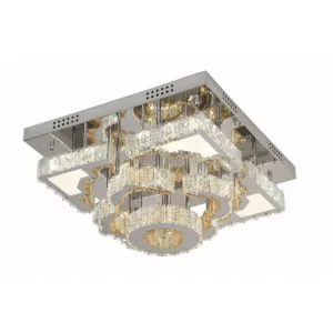 Gold Crystal Square Chandelier CH158
