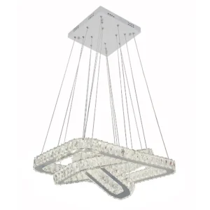 Hanging Crystal Chandelier Silver - CH180