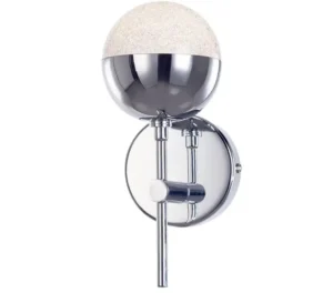 Wall Light with Sparkle Shade - Chrome CH229C