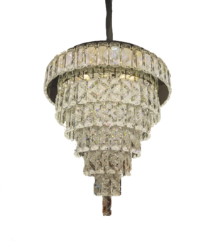 Elegant Tiered Crystal Waterfall Pendant CH57