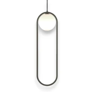Black Oval and Ball Ceiling Pendant Light CP94